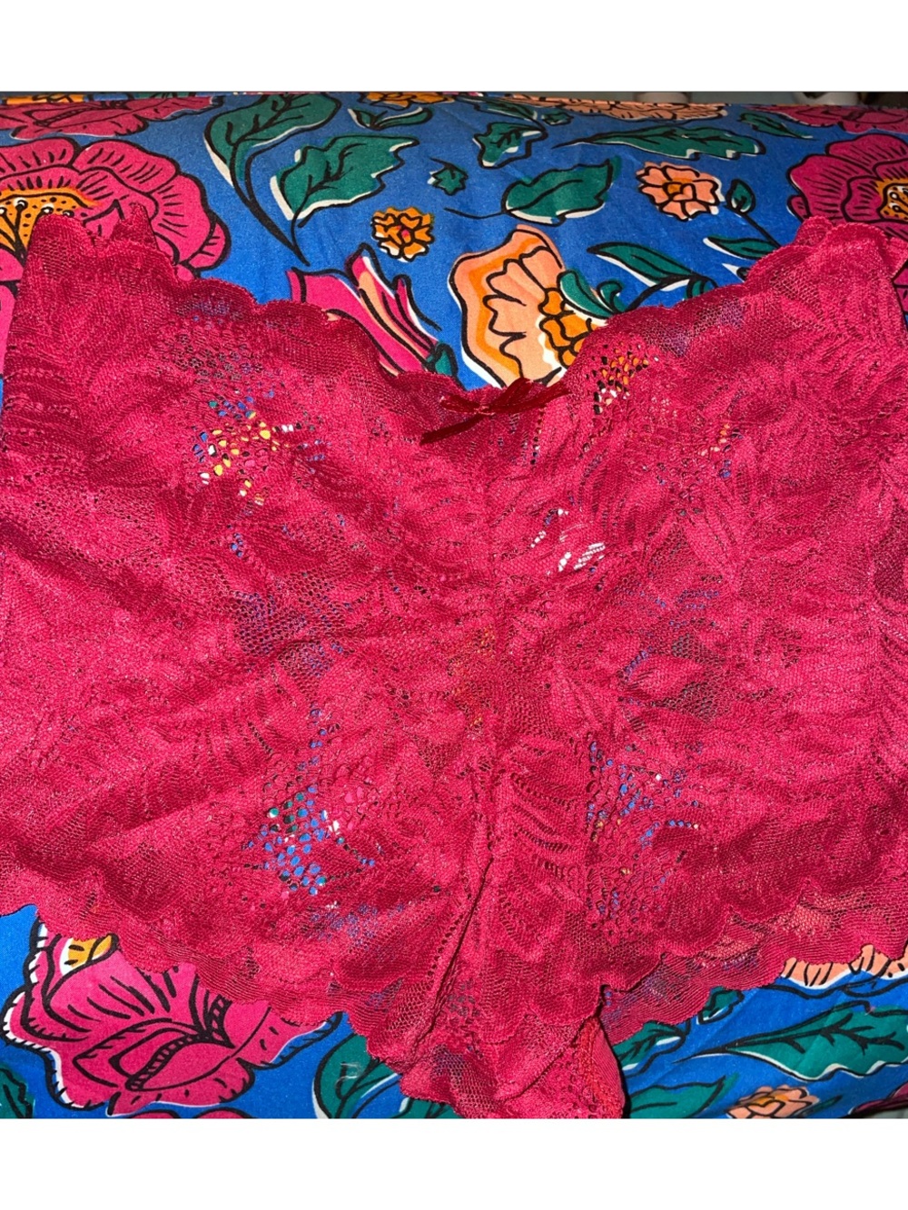 Burgundy Lace Boyshorts- Well Worn